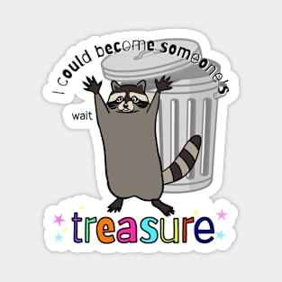 Trash to Treasure Raccoon Magnet