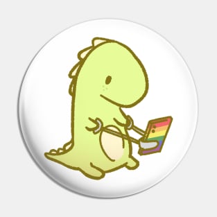 Gay Dinosaur Pin