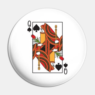 Queen card Pin