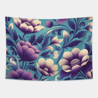 Purple Flowers Tapestry