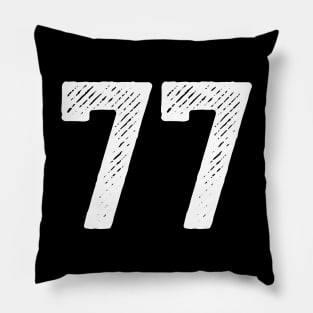 Seventy Seven 77 Pillow