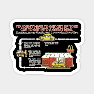 McDonald's Drive Thru Instructions Magnet