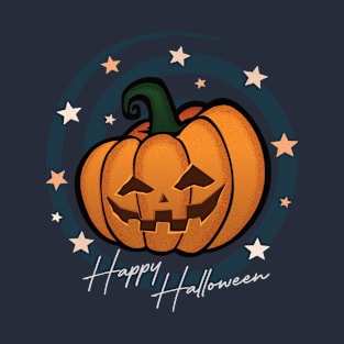 Joyful Halloween with Cute Pumpkin Ghost - funny quotes T-Shirt