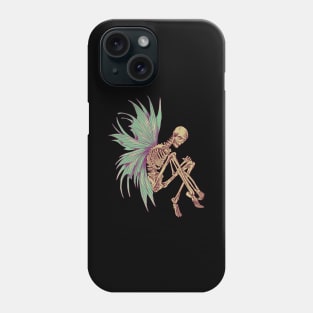 Fairycore - Skeleton with fairy wings Phone Case