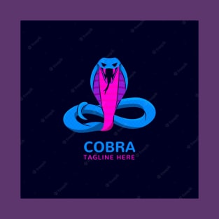 Cobra tagline here logo design of T-shirt T-Shirt