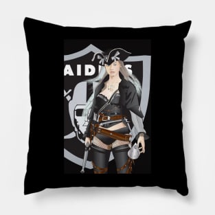 las vegas raiders pirate Pillow