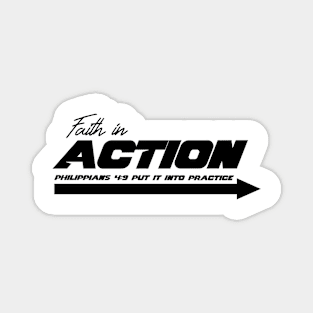 Faith in ACTION - Put it into practice Magnet