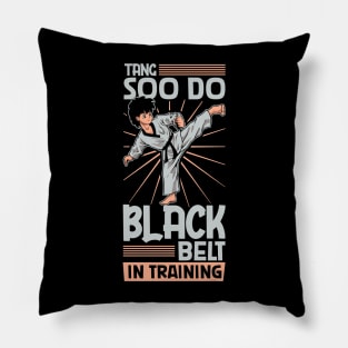 Black belt in training - Tang Soo Do Pillow