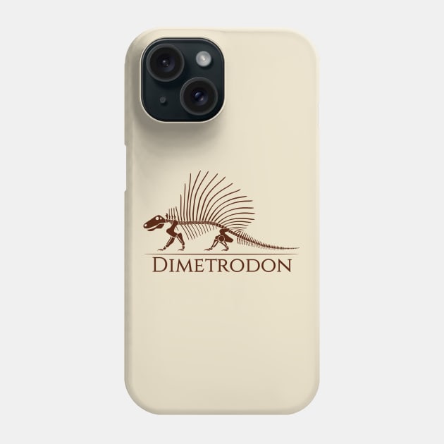 Dimetrodon Skeleton Phone Case by Meca-artwork