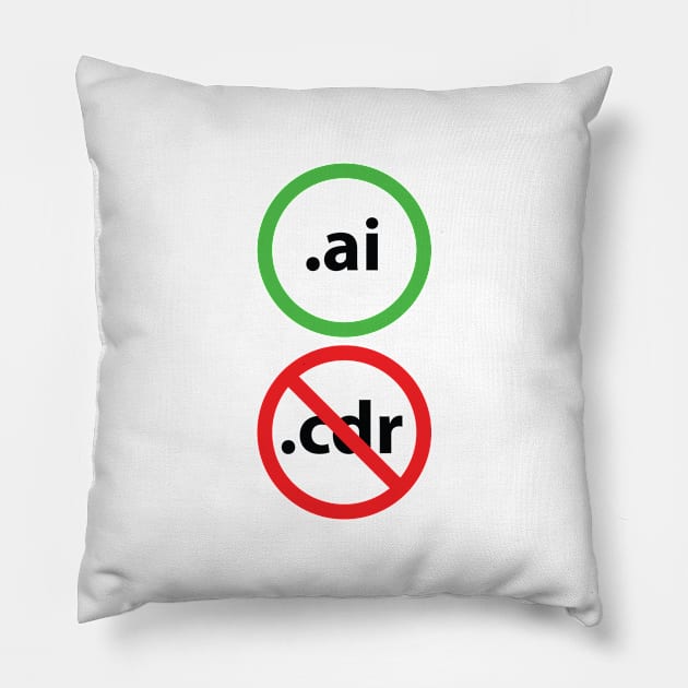 I hate corel, i love illustrator! Pillow by vecras