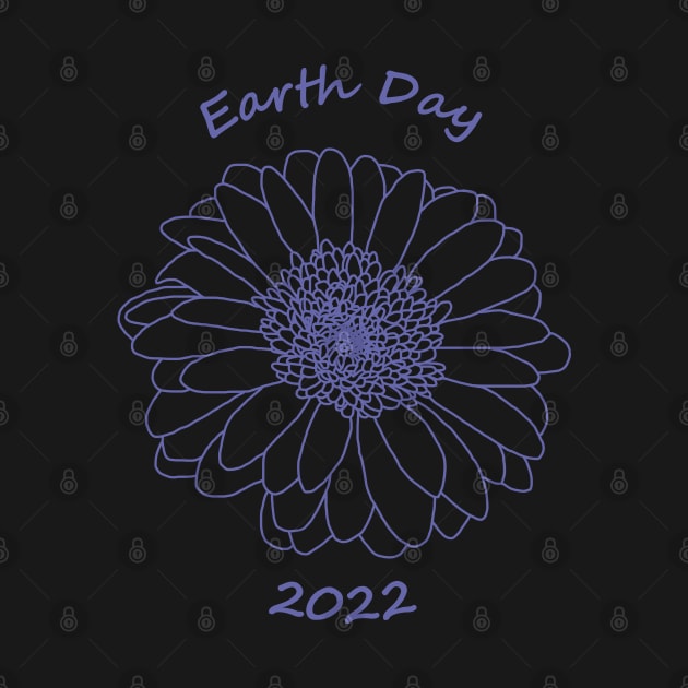 Very Peri Daisy for Earth Day 2022 by ellenhenryart