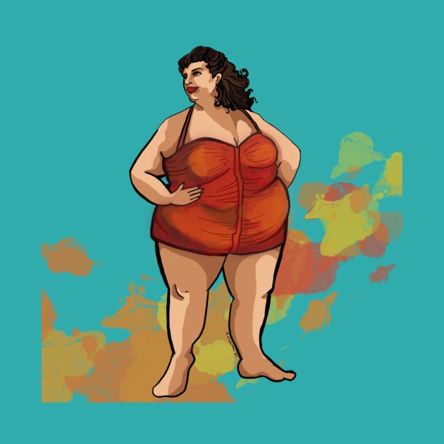 1940s Beach Babe by Historical Fatshion