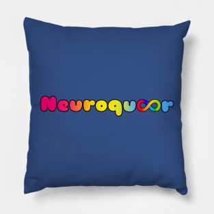 Neuroqueer pansexual flag infinity neurodivergent autistic pride Pillow