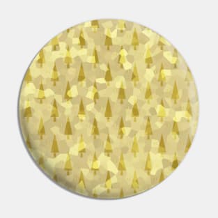 GOLD Christmas Trees Festive Season Pin