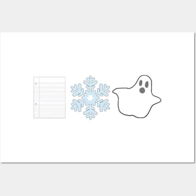 Paper, Snow, A Ghost! - Friends - Posters and Art Prints