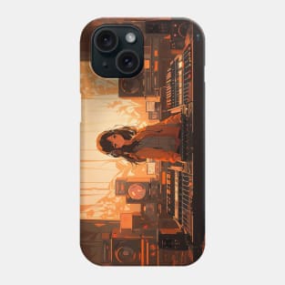 Lofi Girl In The Studio Deep House Phone Case