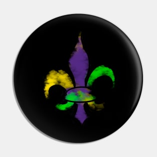 Mardi Gras Fleur De Lis Pin