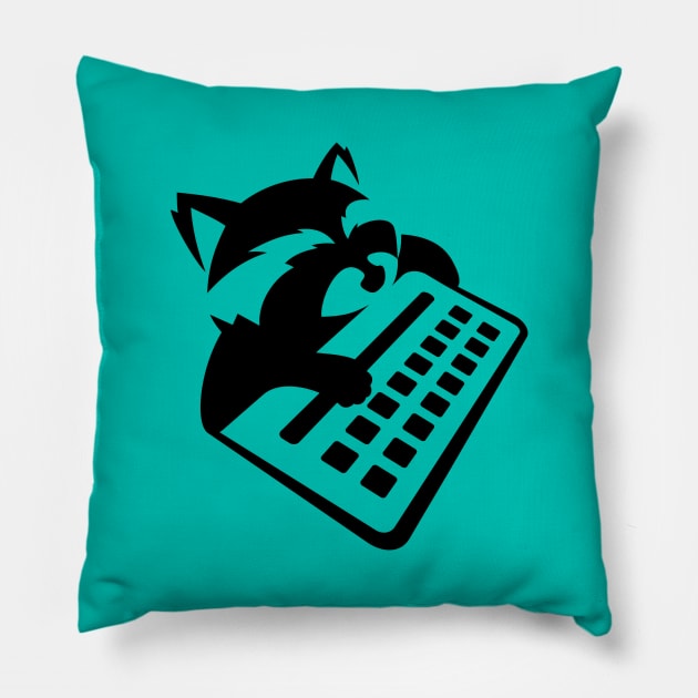 Raccoon Pillow by S_Art Design