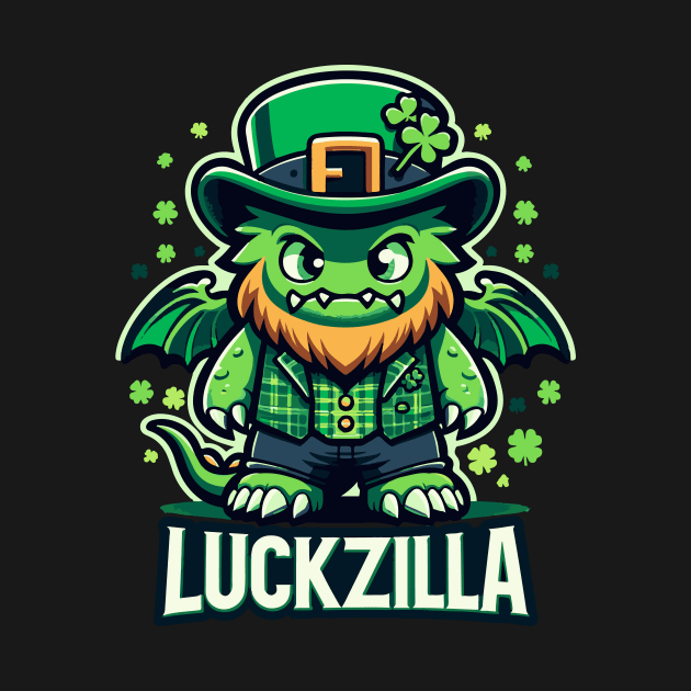 Luckzilla St. Paddy's Day Dragon by star trek fanart and more