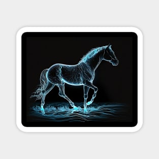 Ice Horse Walking Magnet