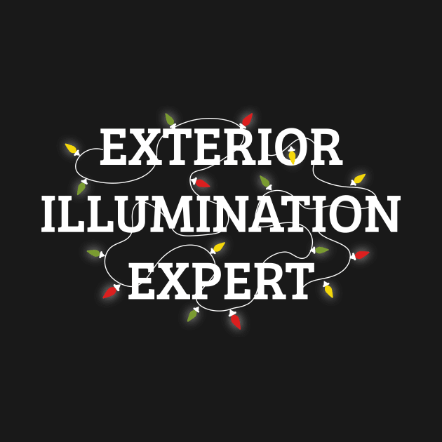 Exterior Illumination Expert Funny Christmas Lights Shirt by JustPick