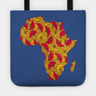 Traditional African Pattern united behind African continent outline Tote