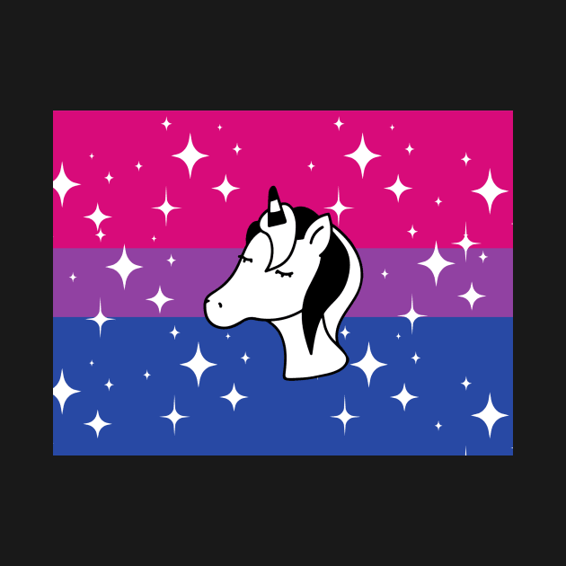 Bisexual Sparkle Unicorn by elizabethtruedesigns