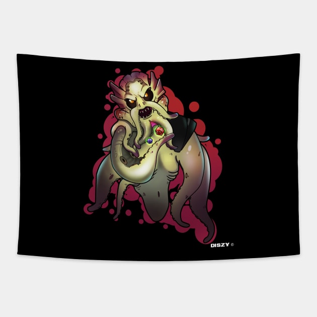 Arkham Myth Tentacles Horror Pen & Paper Gamer Tapestry by Schimmi