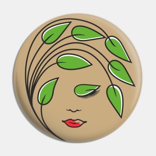 Inner Beauty always to blossom, design art for men and women Pin