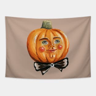 Vintage Pumpkin man Tapestry