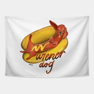 Weiner (Hot) Dog Tapestry