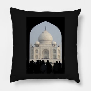 Taj Mahal Through The Gate Pillow