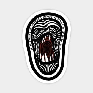 Screaming Skull Magnet