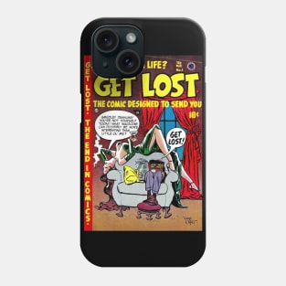 Get Lost Comics 1954, Vintage Comic Book Cover Art Phone Case