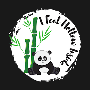 I Feel Hollow Inside - Existential Panda T-Shirt