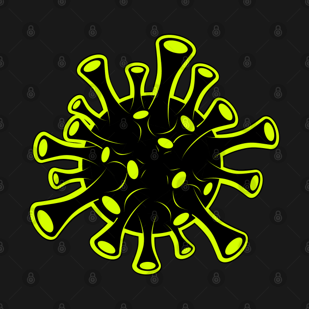 Green and Black Virus by MOULE