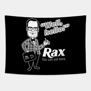 Rax Roast Beef Mr. Delicious vintage fast food Tapestry