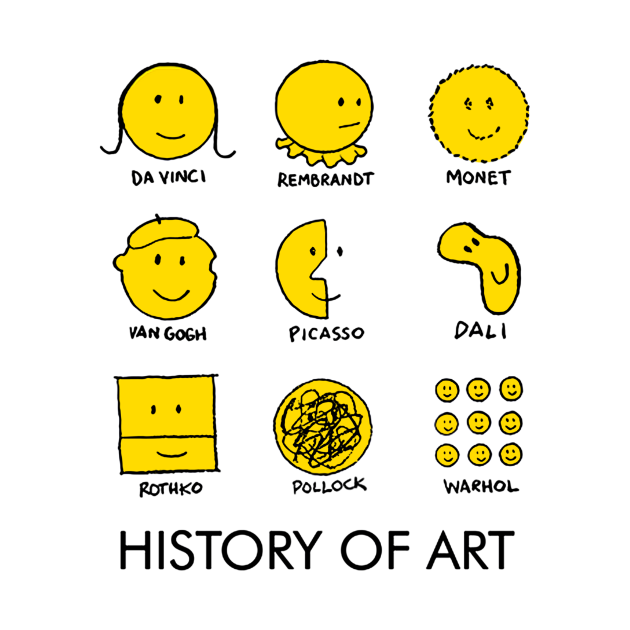 Disover History Of Art - Emoticon - T-Shirt