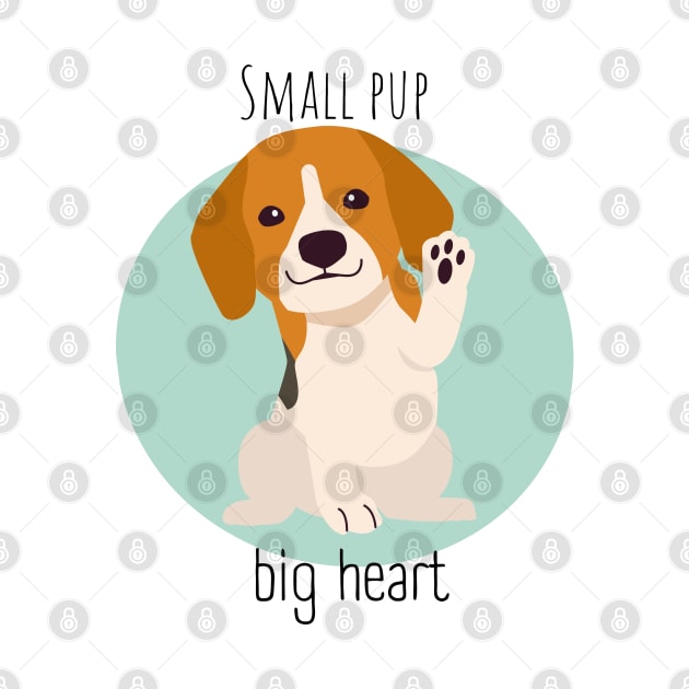 Small pup, big heart by AbstractWorld