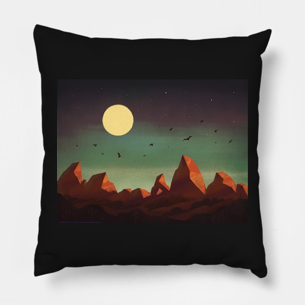 Pinnacles National Park Pillow by emilydove