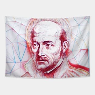 Ignatius of Loyola Portrait | Ignatius of Loyola Artwork | Line Art Tapestry