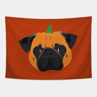 Pumpkin Pug Tapestry