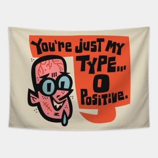 Blood Type O Positive Tapestry