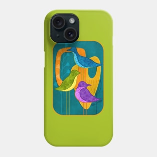 BIRDFLOWER Three Little Birds Phone Case