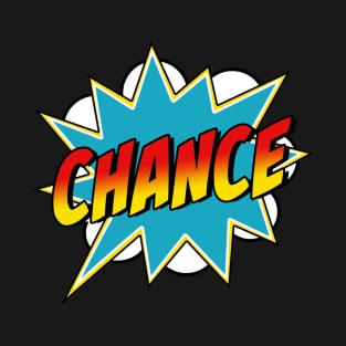 Boys Chance Name Superhero Comic Book T-Shirt