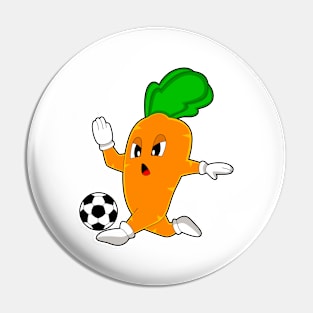 Carrot Soccer player Soccer Pin