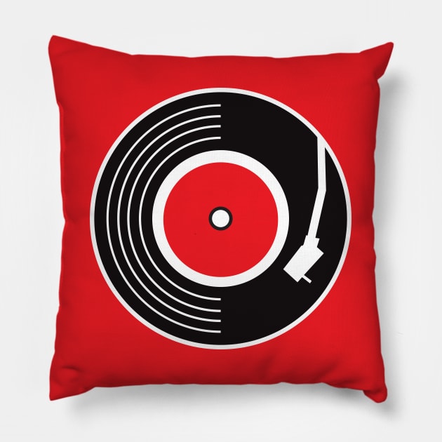 Retro Record Pillow by jepegdesign