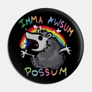 You're An Awsum Possum! Pin