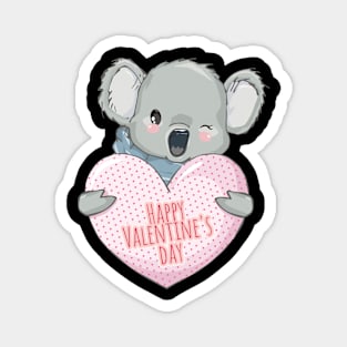 cute Koala Valentines Magnet