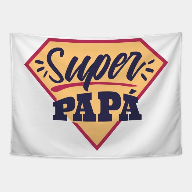 best dad ever - super dad papa Tapestry by Midoart